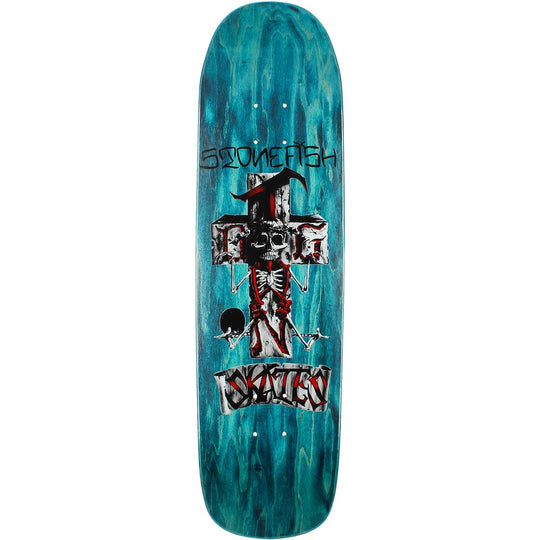 DOGTOWN Skateboards Stonefish Pool Shaped Skateboard Deck - 8.375" (Assorted Wood Stain)