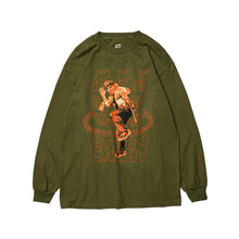 Evisen Skateboards Hot Fuzz Longsleeve T-Shirt - Army Green