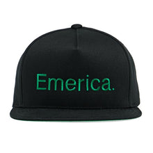 Emerica Pure Five Panel Cap - Black/Green
