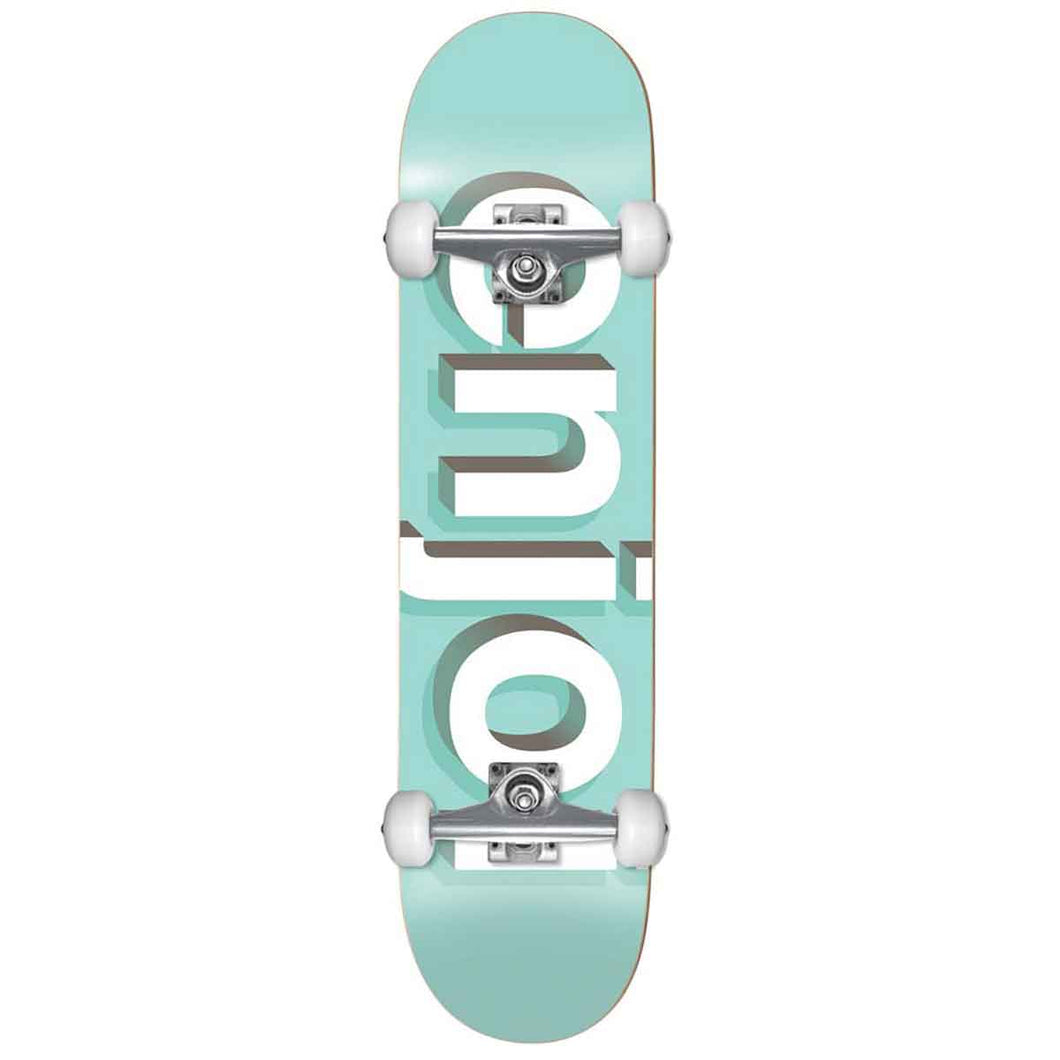 Enjoi Helvetica Aqua FP Complete Skateboard - 8.00