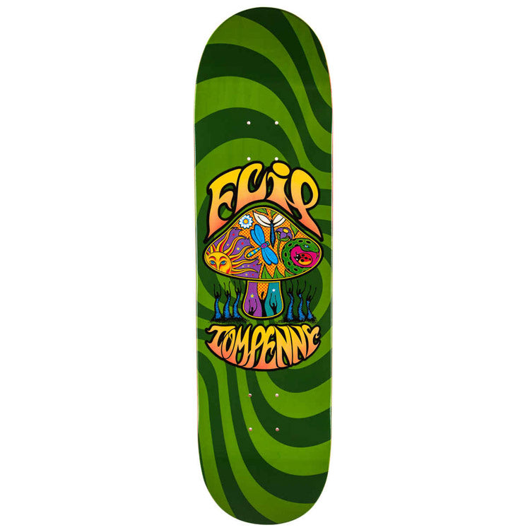 Flip Tom Penny Loveshroom Skateboard Deck Green Stain - 8.25