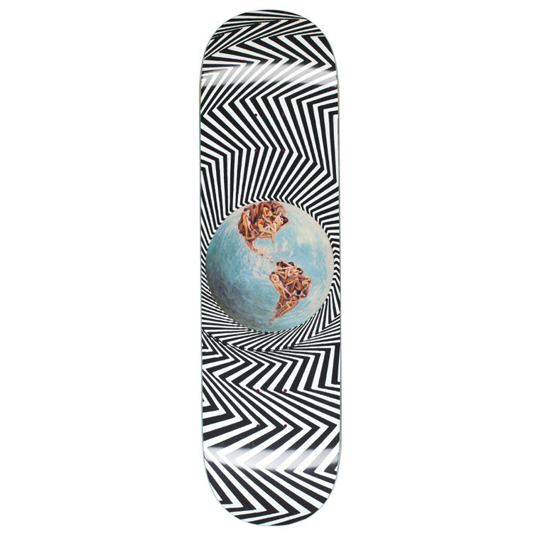 Fucking Awesome World Fucking Skateboard Deck Black/White - 8.5