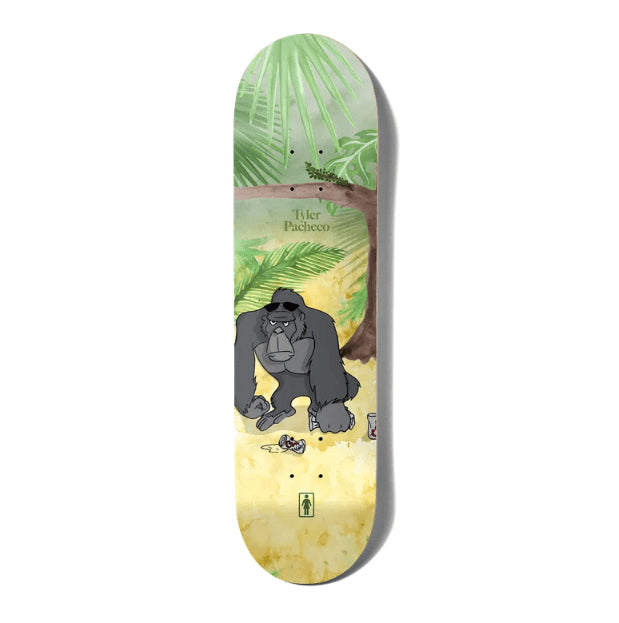 Girl Skateboards Tyler Pacheco Jungle Beers One Off W40 Skateboard Deck - 8.00