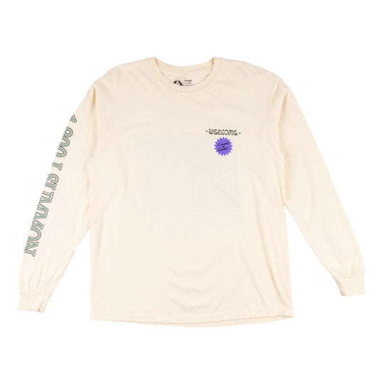 Welcome Skateboards - Hotline 2 Long Sleeve Shirt - Ivory