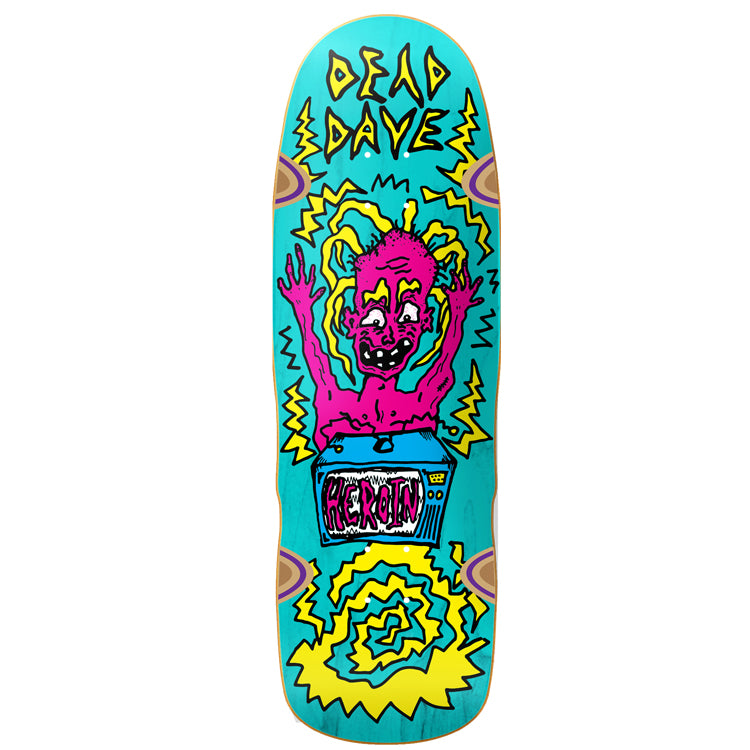 Heroin Skateboards Dead Dave TV Casualty Skateboard Deck - 10.125 (Assorted Stains)