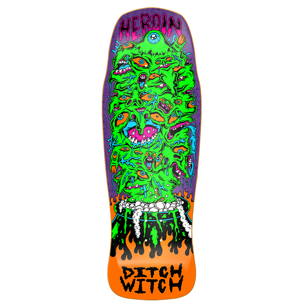 Heroin Skateboards Ditch Witch Skateboard Deck - 10.125 (Assorted Stain)