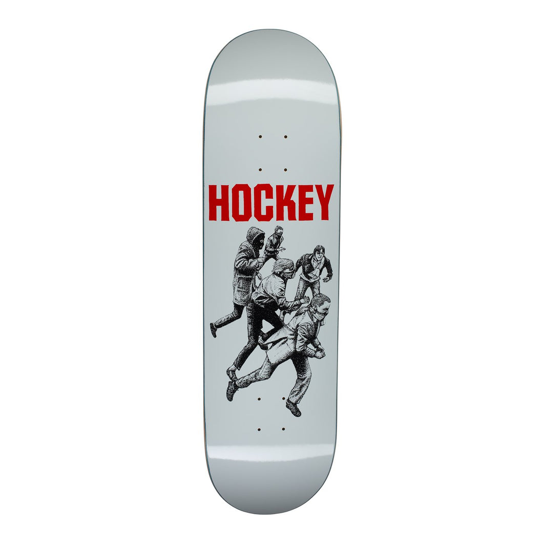 Hockey Vandals Grey Skateboard Deck - 9.00