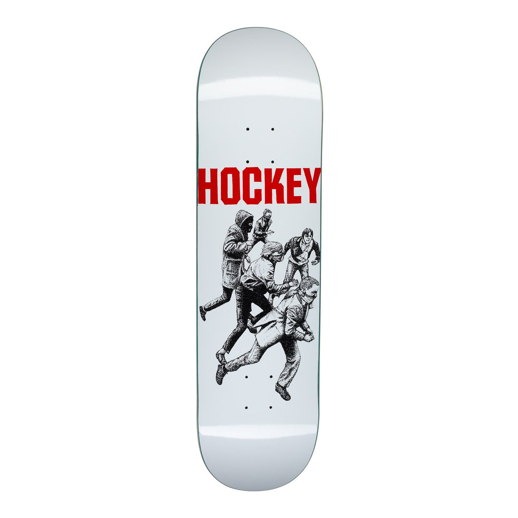 Hockey Vandals White Skateboard Deck - 8.00