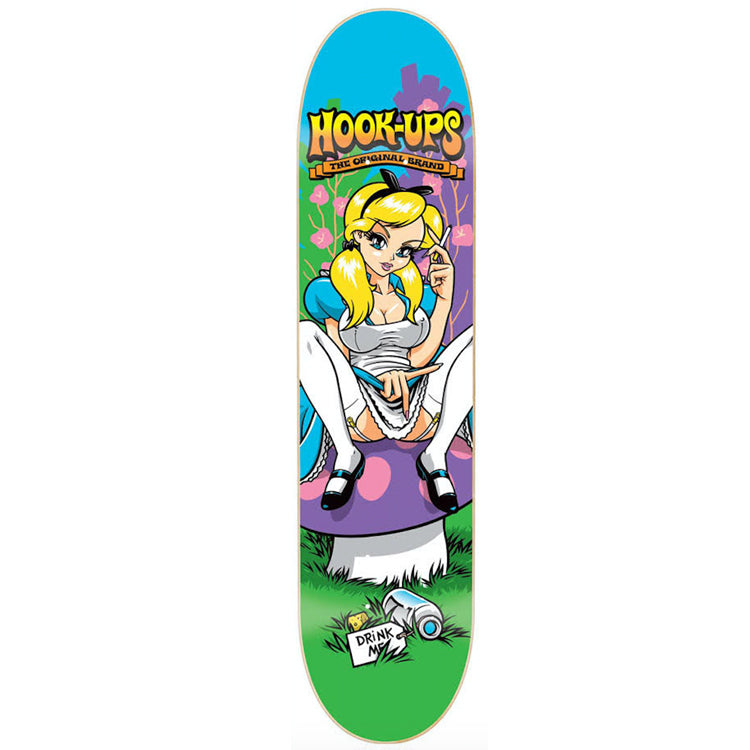 Hook Ups Alice Skateboard Deck - 8.00