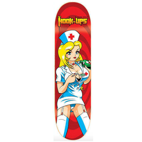 Hook Ups Nurse Krissy Skateboard Deck - 8.00