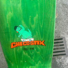 Chico Stix Gzilla Green Double Kick Shape With Wheel Wells - 9.5 x 31"