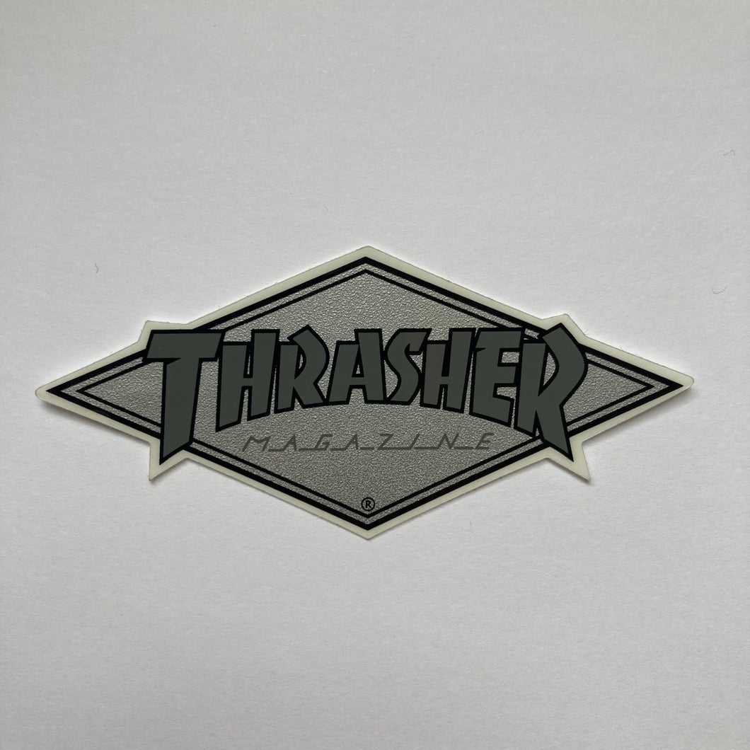 Thrasher Magazine - Diamond Logo Sticker - Silver