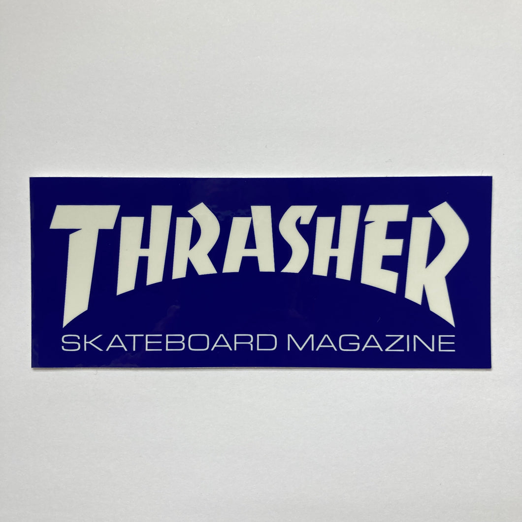 Thrasher Magazine Sticker - Large - Blue
