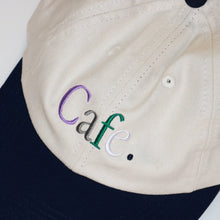 Skateboard Cafe JLH Embroidered 6 Panel Cap - Cream/Navy