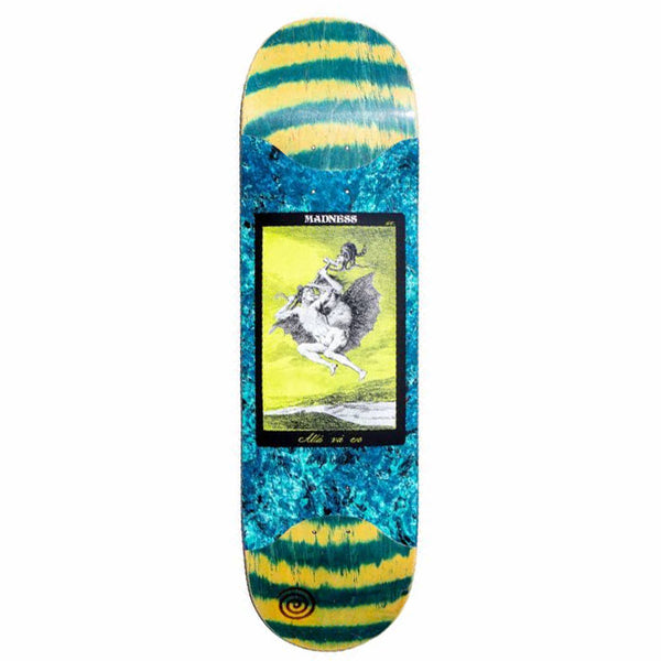 Madness Skateboards Alla Green Swirl Popsicle R7 Rip Slick Skateboard Deck - 8.625