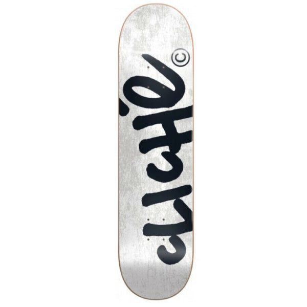 Cliche Skateboards Handwritten White Skateboard Deck - 8.00