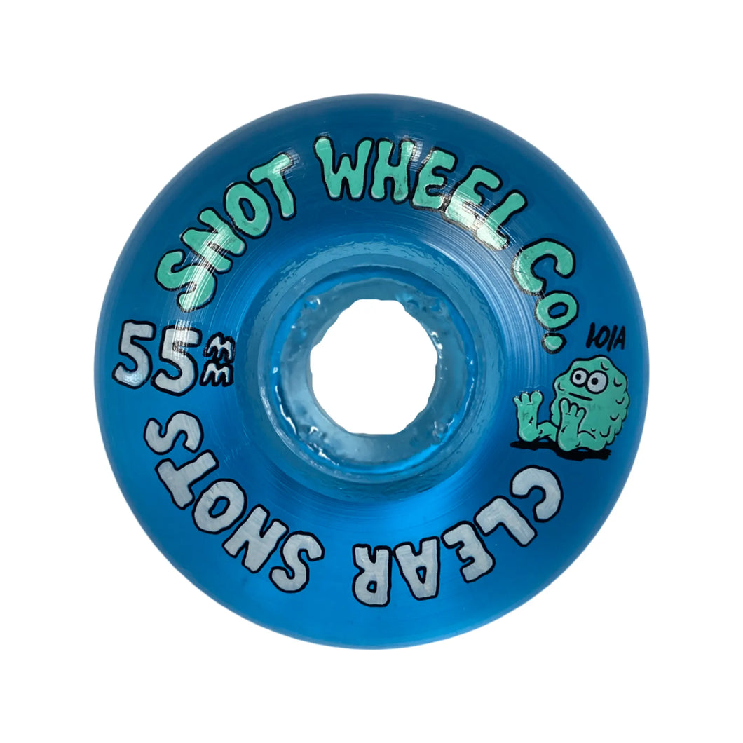 Snot Wheel Co Clear Snots 55MM 101A - Clear Blue
