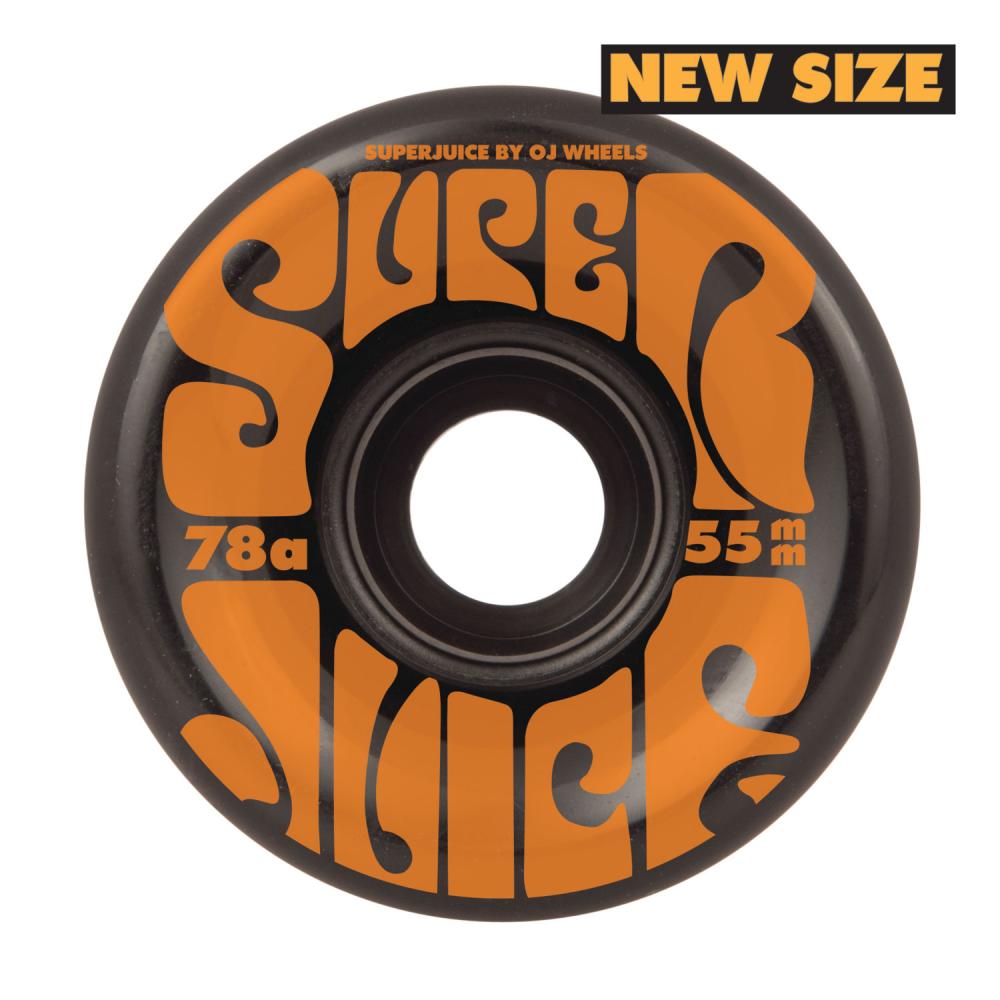 OJ Wheels Super Juice 78A Mini Skateboard Wheels Black - 55mm