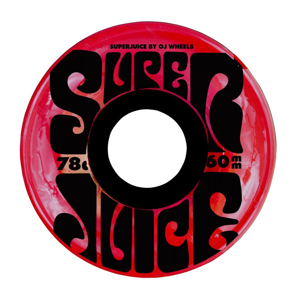 OJ Wheels Super Juice 78A Skateboard Wheels Trans Red - 60mm
