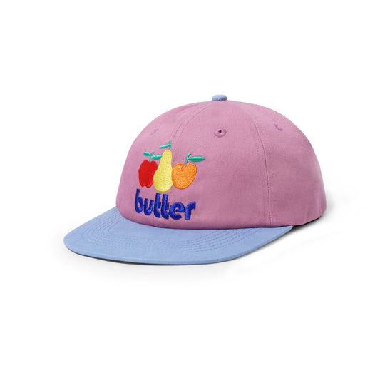 Butter Goods Orchard 6 Panel Cap - Wine/Slate