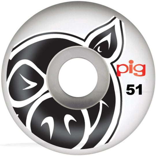 Pig Head Natural Skateboard Wheels - 51mm