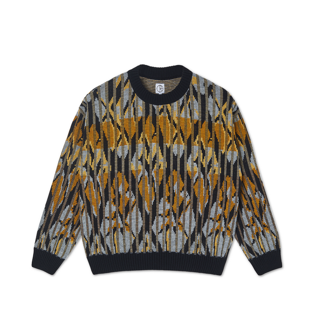 Polar Skate Co HW21 Paul Knit Sweater Black Yellow