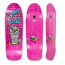 Polar Skate Co Dane Brady Trash Can Skateboard Deck (Pink)  - Dane 1 Shape 9.75