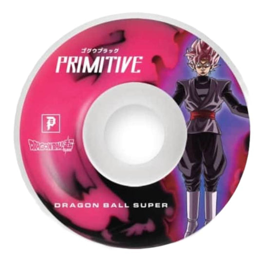 Primitive Skateboarding X Dragon Ball Goku Black Rose 99a Skateboard Wheels Pink - 54mm