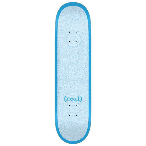 Real Skateboards Flowers Blue Renewal Skateboard Deck - 7.75