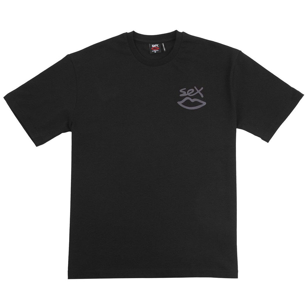 Sex Skateboards 3M Reflective Back Print T-Shirt - Black