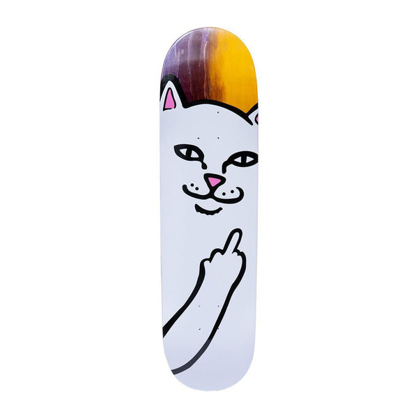 Rip N Dip Lord Nermal Skateboard Deck - 8.5 (Purple/Yellow Stain)