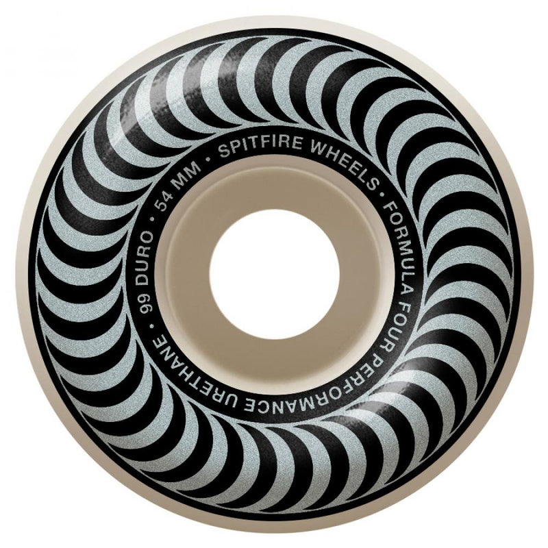 Spitfire Formula Four Classics 99D Skateboard Wheels Silver Swirl - 54 –  Slugger Skate Store