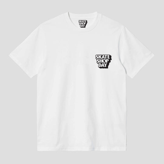 Slugger "Skate Shop Day" Shops Logo Tee - White