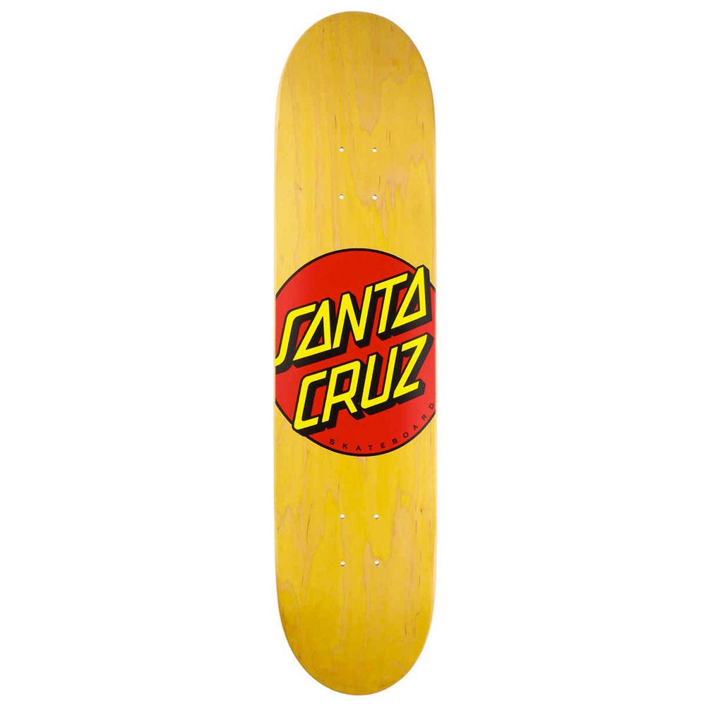 Santa Cruz Classic Dot Yellow Stain Skateboard Deck - 7.75