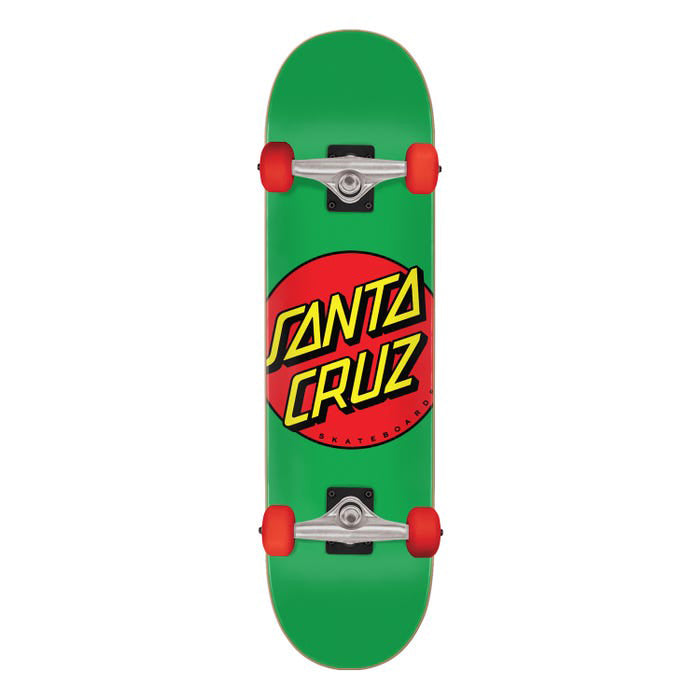 Santa Cruz Skateboard Complete Classic Dot Green - 7.8