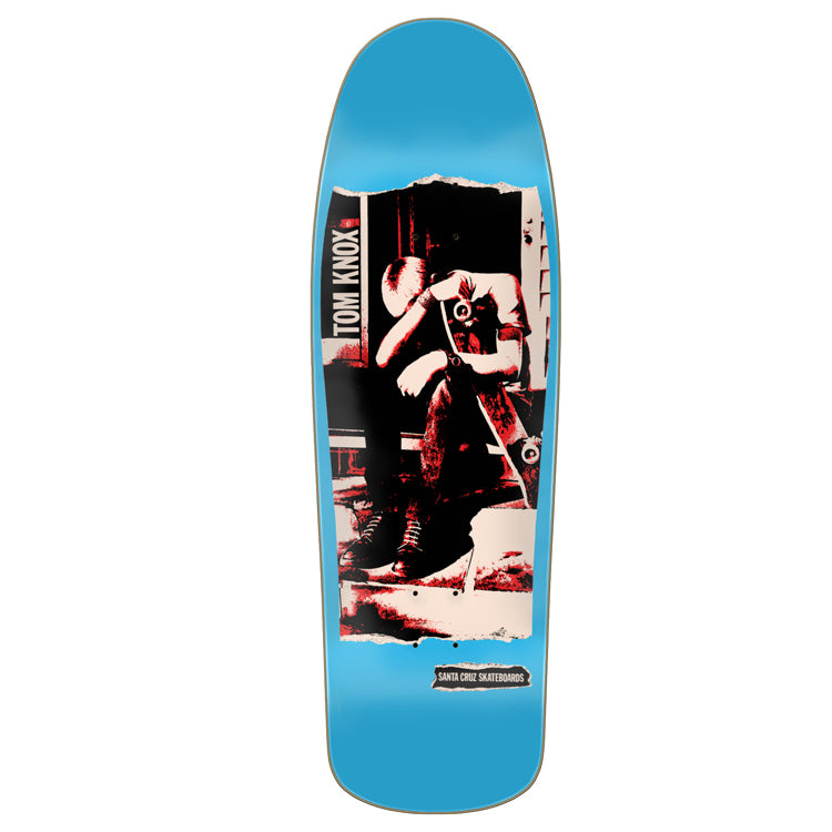 Santa Cruz Skateboards Knox Punk Reissue Skateboard Deck - 9.89'' x 31.75'' - Blue