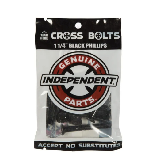 Independent Trucks 1 1/4" Phillips Bolts - Black