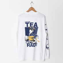 Lovenskate Drink Tea, Get Rad Longsleeve T-Shirt - White