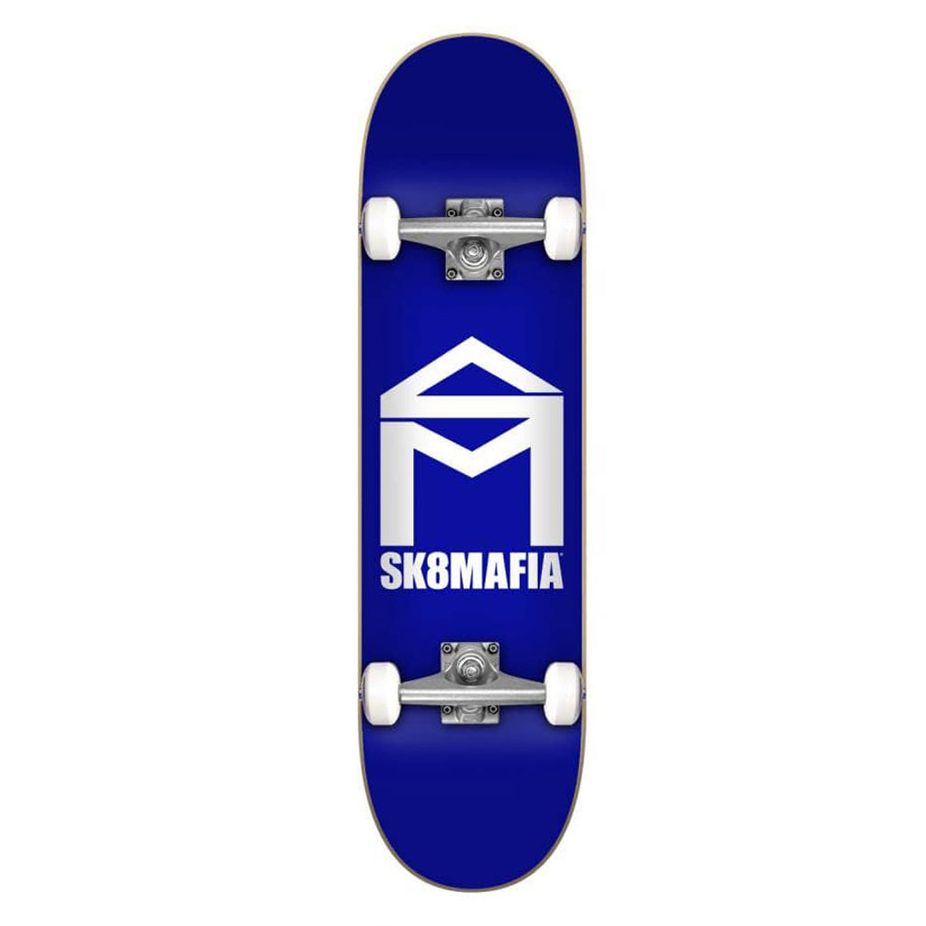 Sk8mafia House Logo Blue Complete Skateboard - 7.87