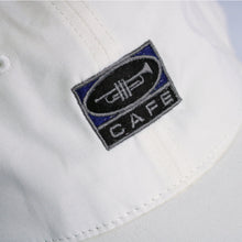 Skateboard Cafe Embroidered Trumpet Logo Cap - White