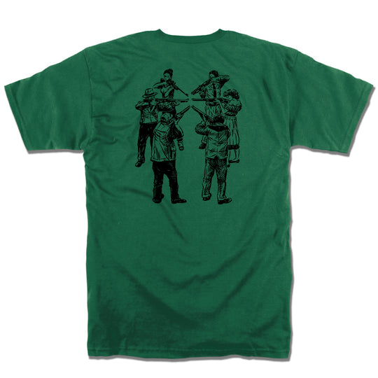 $lave Skateboards Circle Of Death T Shirt - Forest Green