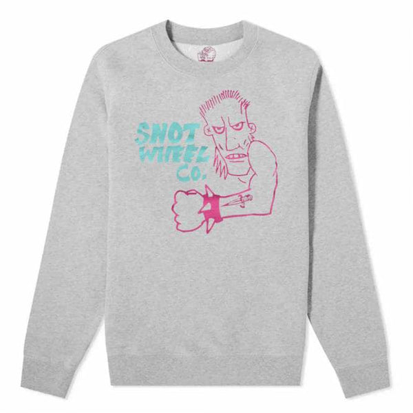 Snot Wheel Co Crew Neck Sweatshirt - Grey