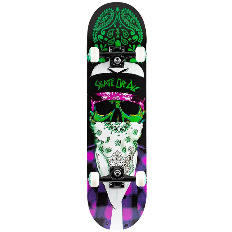 Speed Demons Skateboard Complete Mob Purple/Green - 8.25 (Full Size)