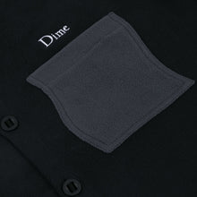 Dime MTL Polar Fleece Button Up Shirt - Black