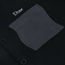 Dime MTL Polar Fleece Button Up Shirt - Black
