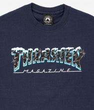 Thrasher Magazine Black Ice T-shirt - Navy