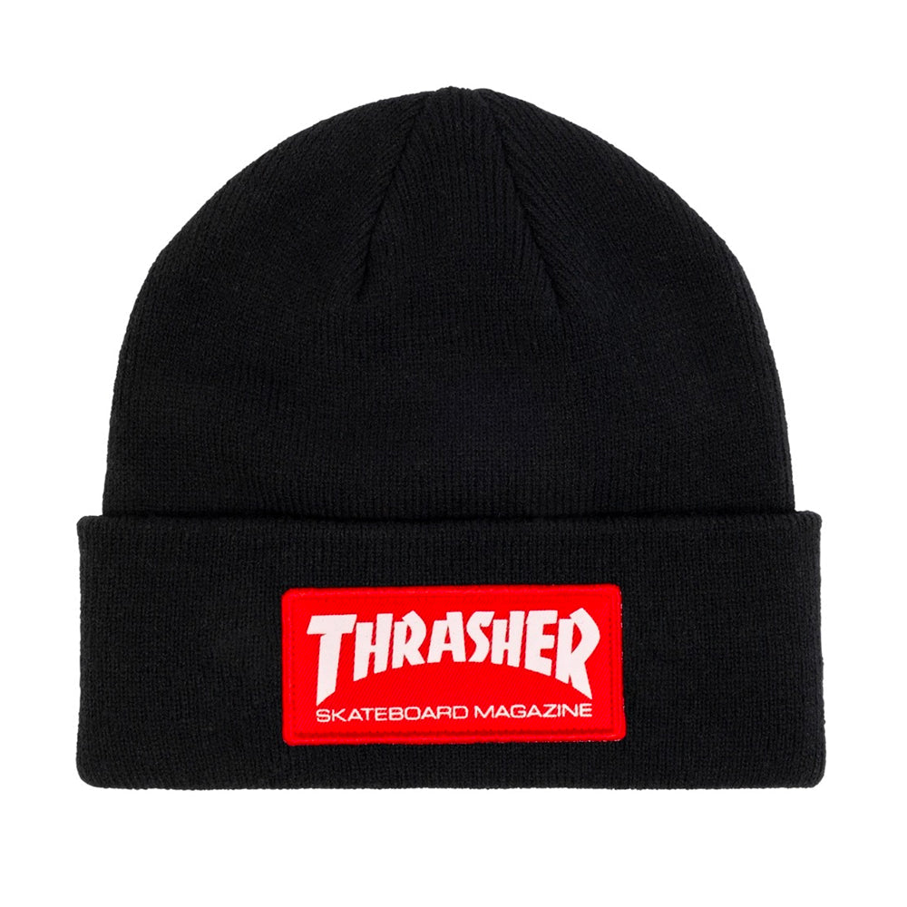 Thrasher Magazine Patch Logo Beanie - Black