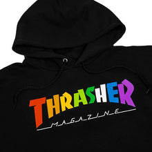 Thrasher Magazine Rainbow Hoody - Black