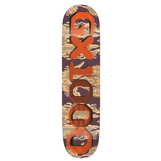 GX1000 Tiger Camo Skateboarding Deck (One) - 8.25