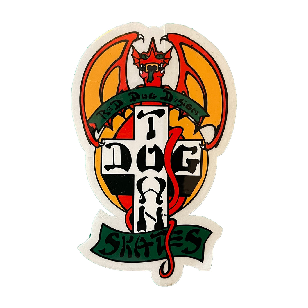 Dogtown Skateboards - Red Dog Dragon Medium Sticker